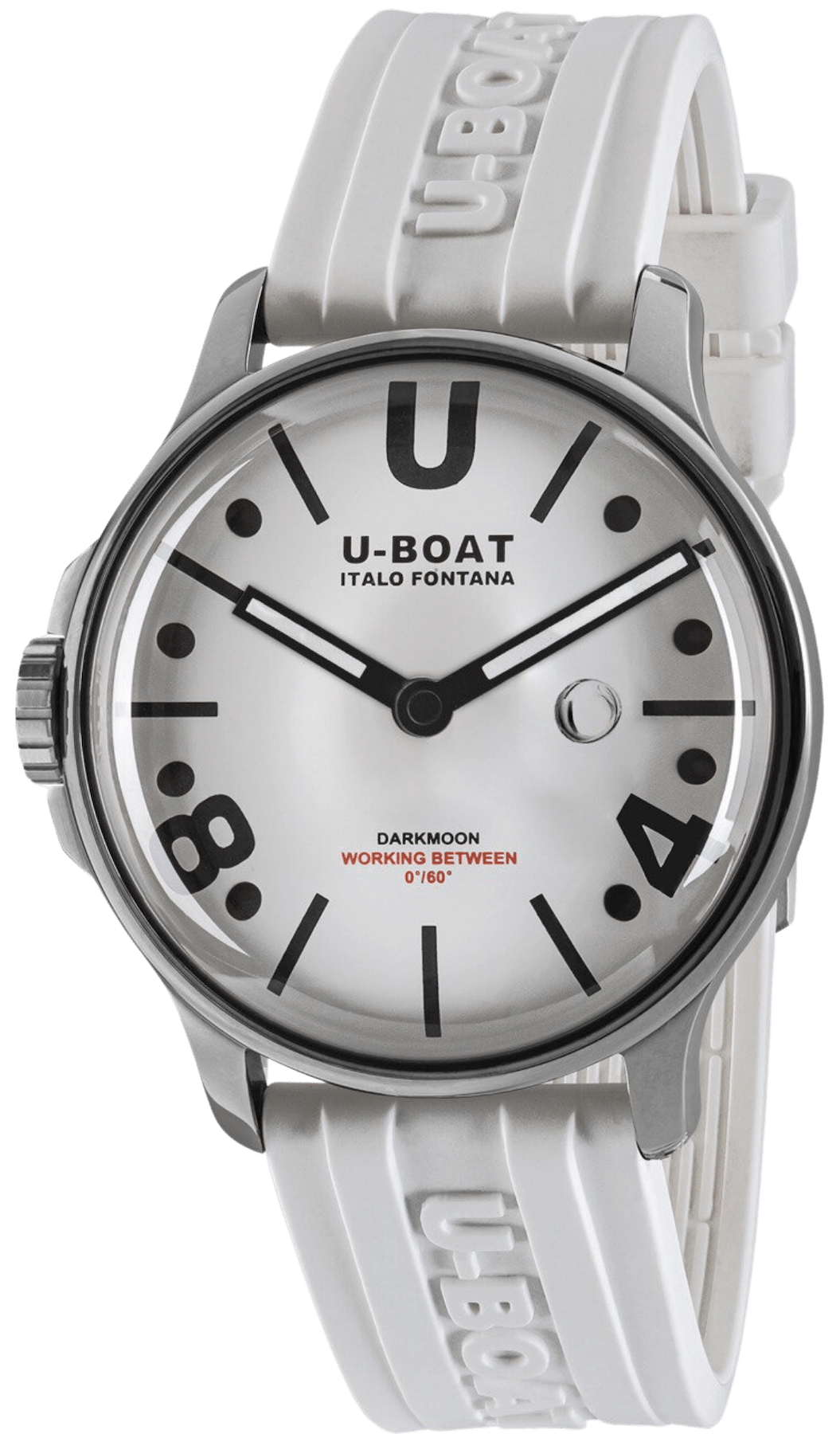U-Boat Watch Darkmoon 44 White BK Curve SS