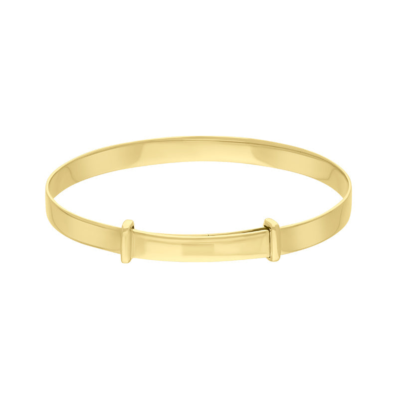 9ct Yellow Gold Medium Baby Bangle D - Gold
