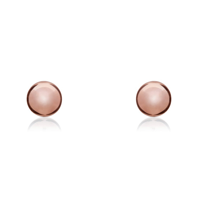 9ct Rose Gold 7mm Ball Stud Earrings