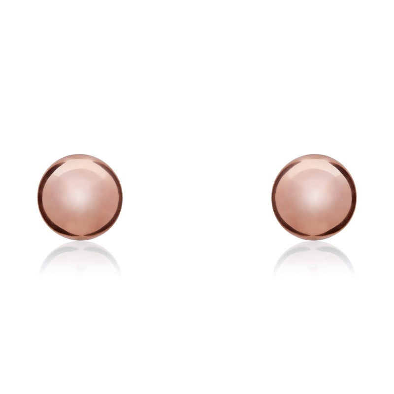 9ct Rose Gold 8mm Ball Stud Earrings