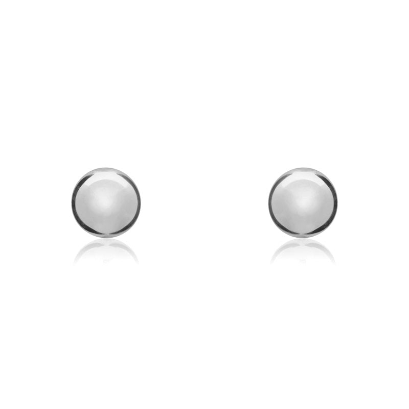 9ct White Gold 3mm Ball Stud Earrings