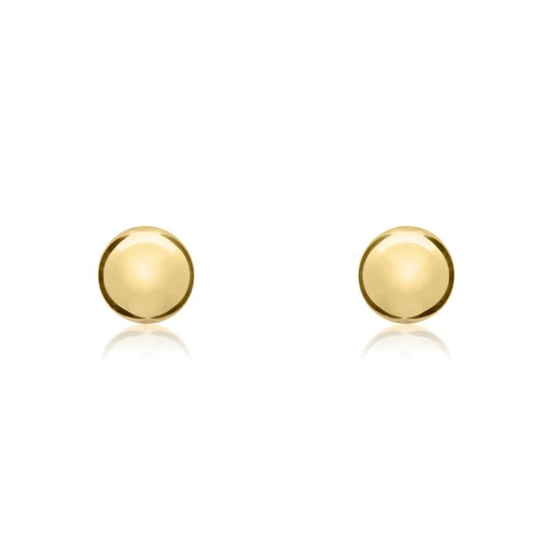 9ct Yellow Gold 6mm Ball Stud Earrings