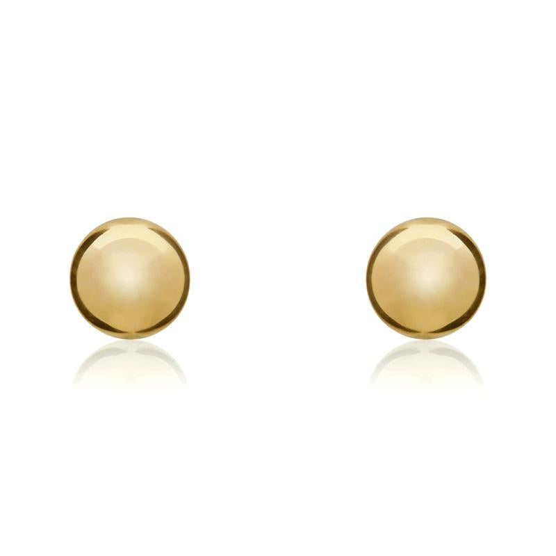 9ct Yellow Gold 8mm Ball Stud Earrings