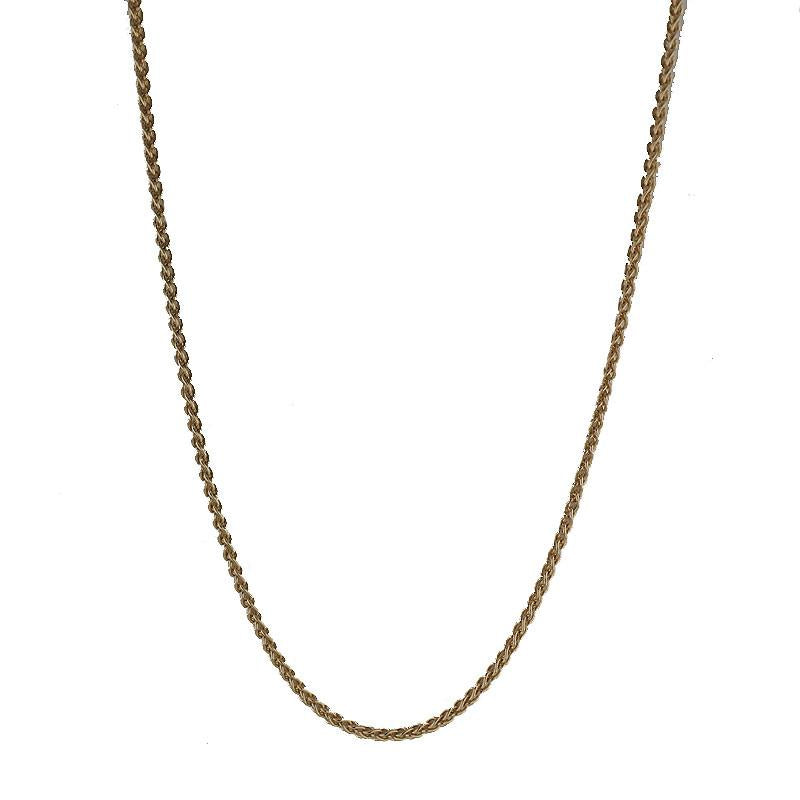 9ct Rose Gold Spiga Chain Necklace - Rose Gold
