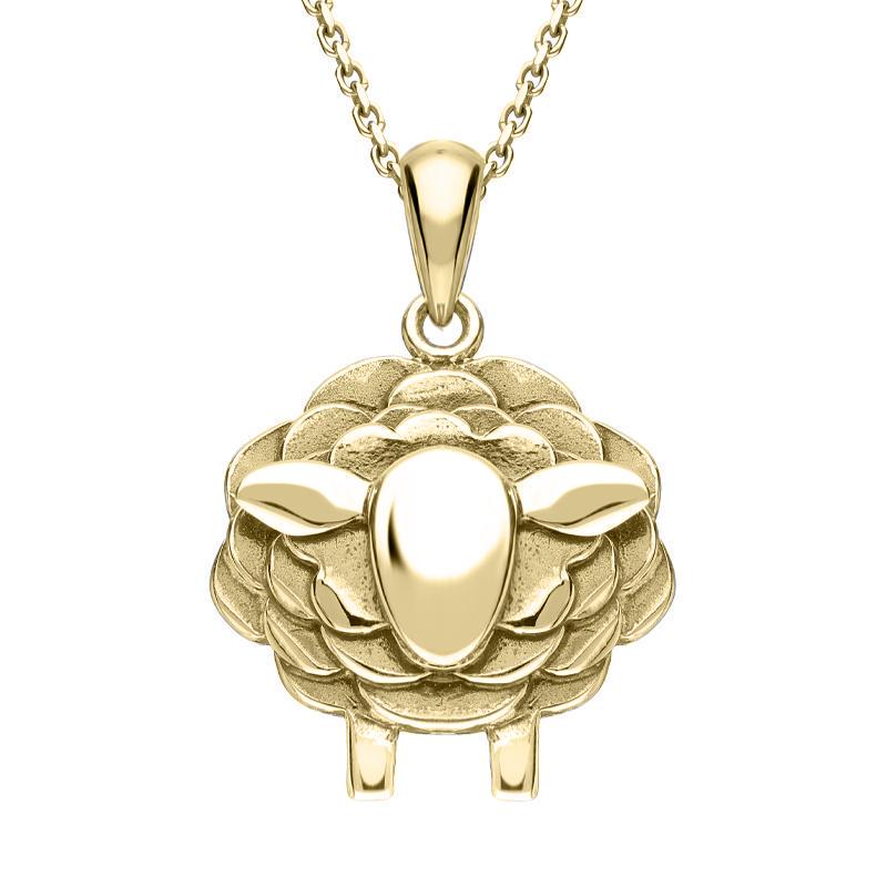 9ct Yellow Gold Sheep Necklace