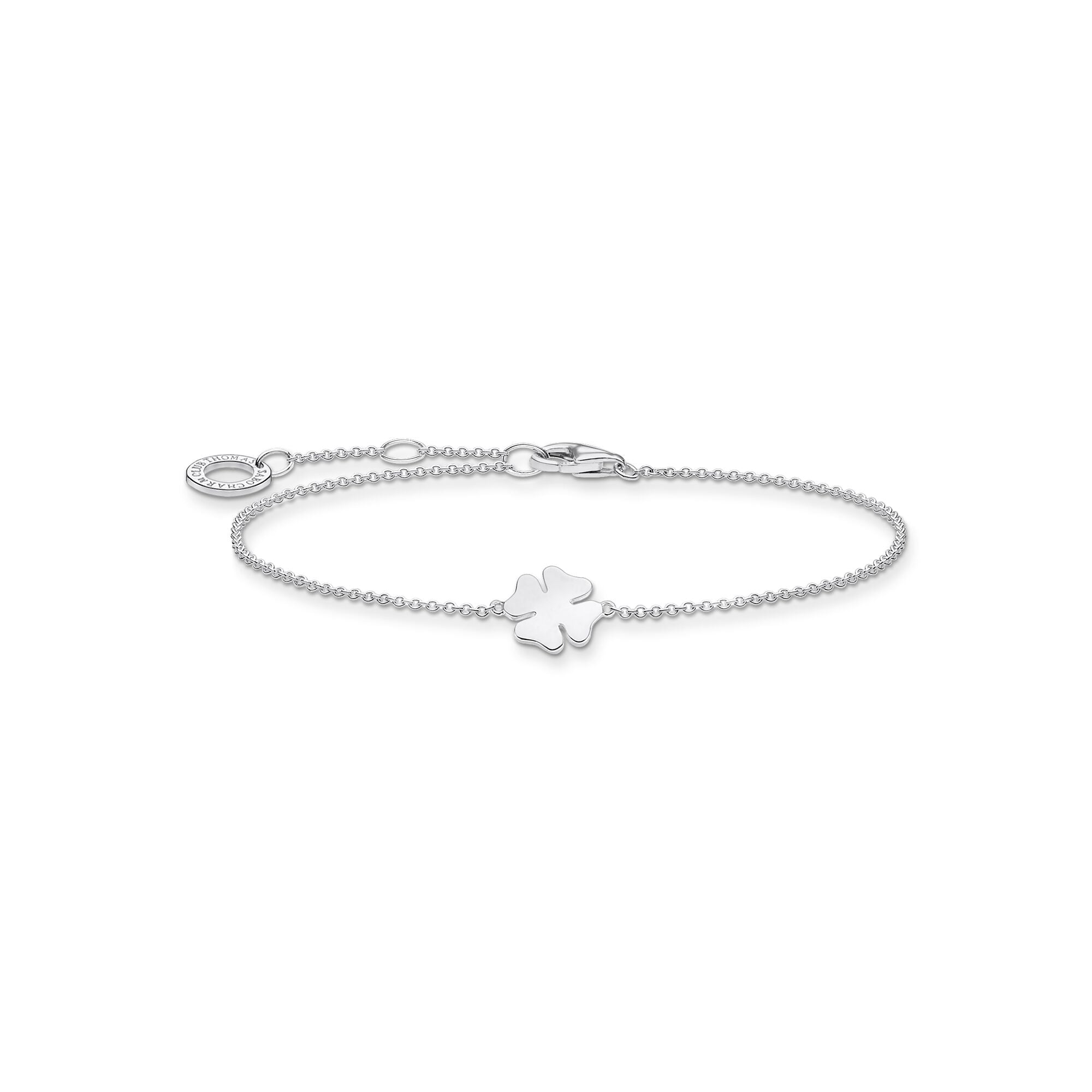 Thomas Sabo Charm Club Sterling Silver Cloverleaf Bracelet - Silver