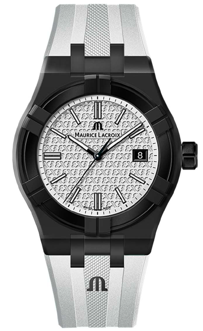 Maurice Lacroix Watch Aikon Quartz TIDE FIBA Black White Special Edition D
