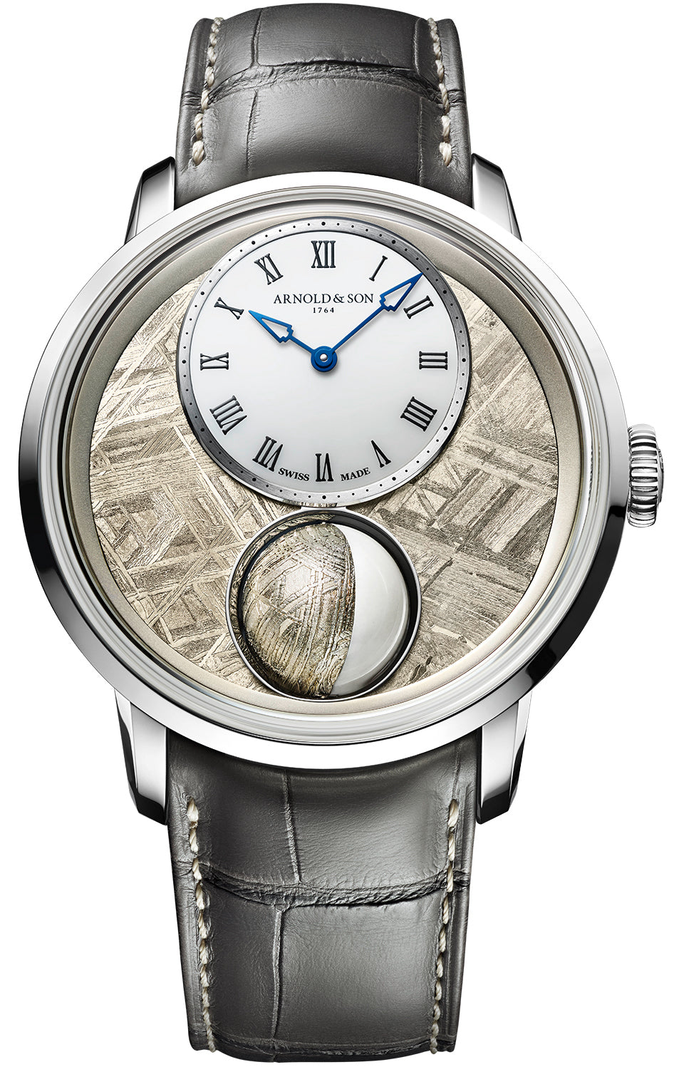 Arnold & Son Watch Luna Magna Platinum Meteorite Limited Edition - Sand