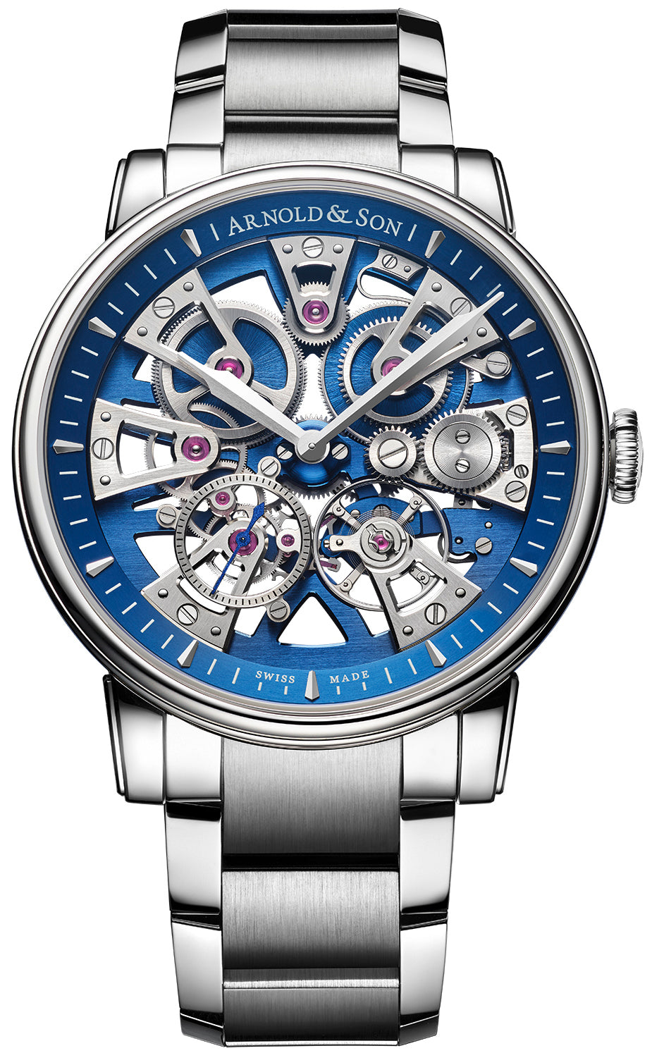 Arnold & Son Watch Nebula 41.5 Steel Bracelet