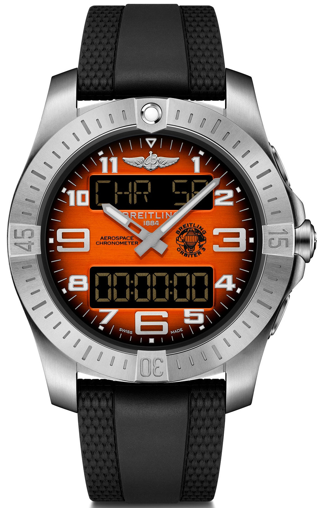 Breitling Watch Professional Aerospace B70 Orbiter 25th Rubber