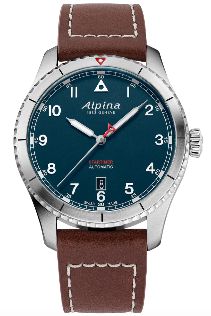 Alpina Watch Startimer Pilot Automatic Petroleum Blue - Blue