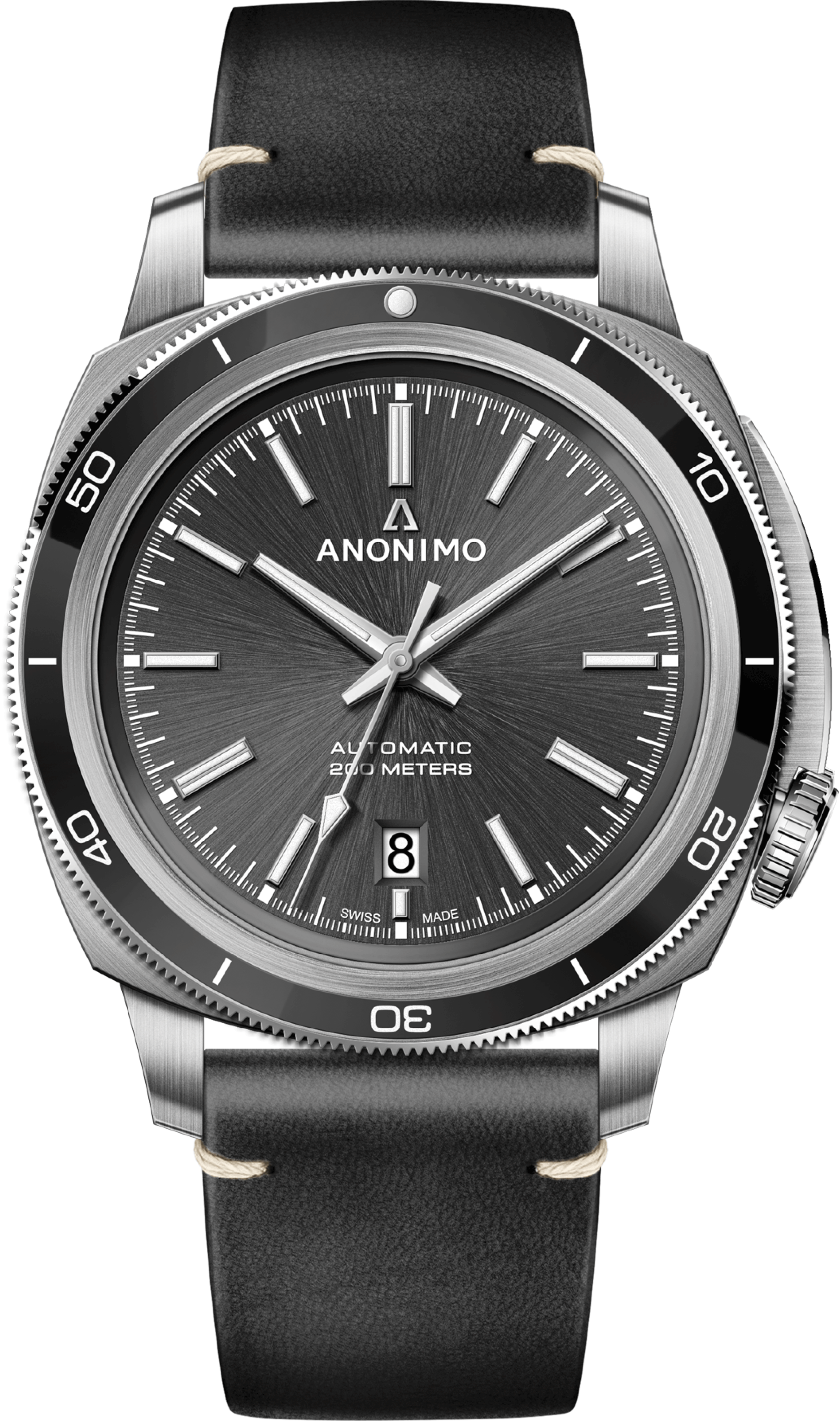 Anonimo Watch Nautilo Vintage Mens - Grey Anthrasite