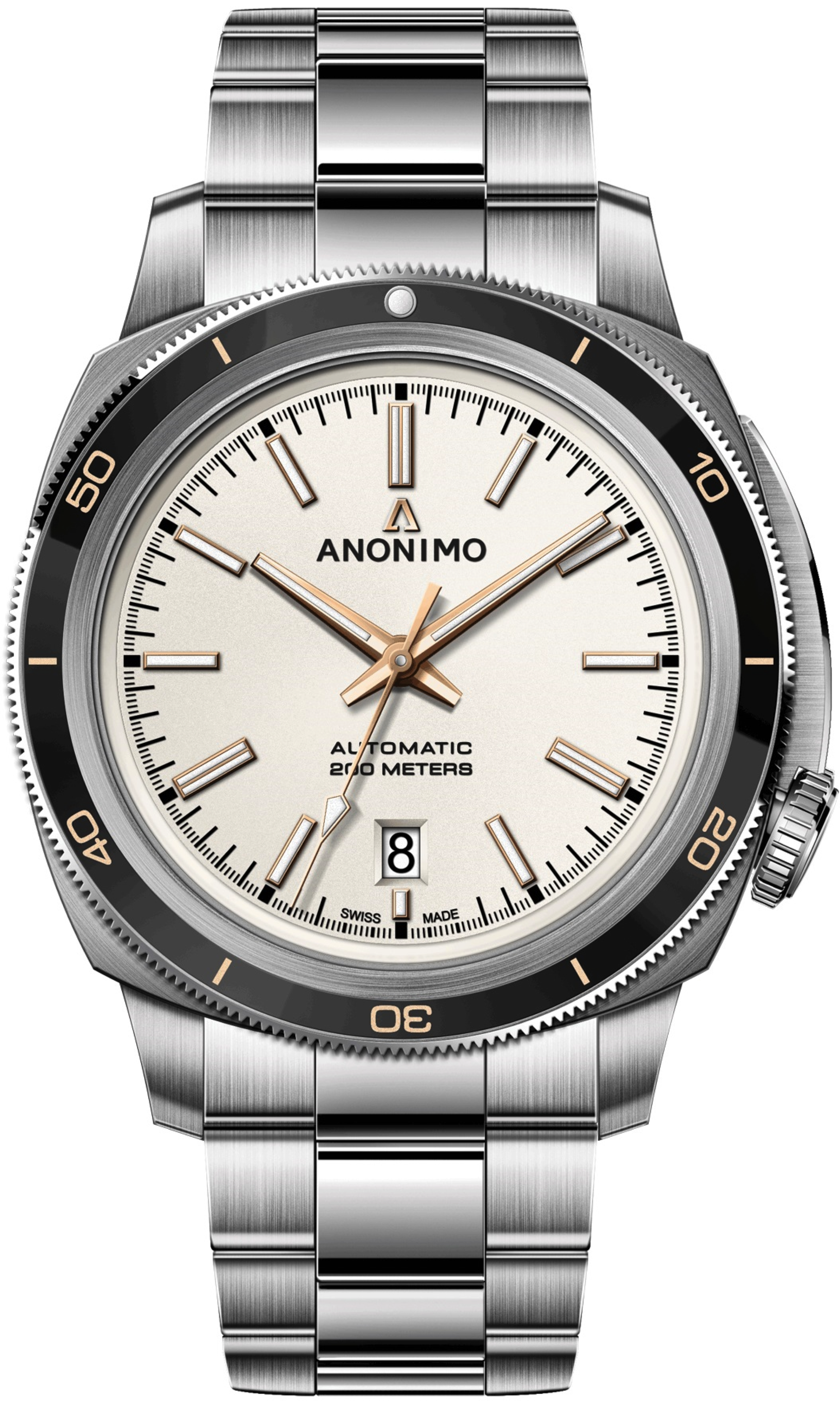 Anonimo Watch Nautilo Vintage Mens - Egg shell