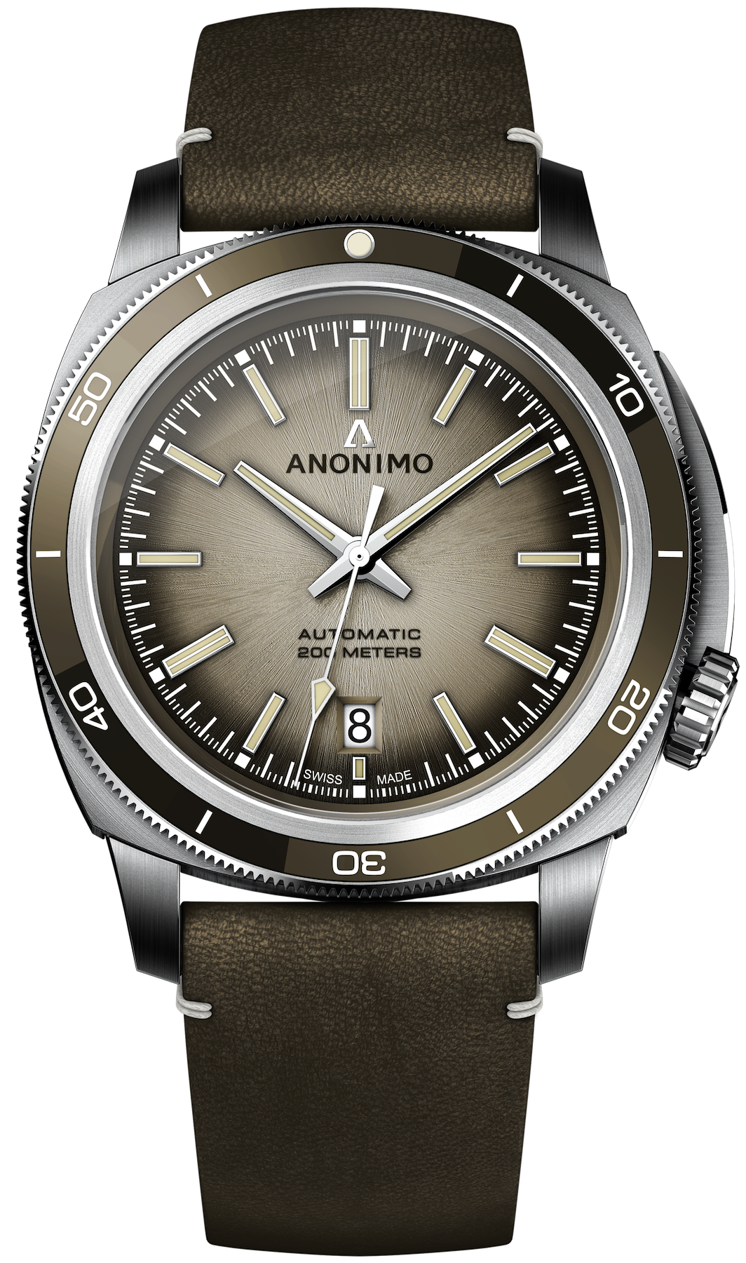 Anonimo Watch Nautilo Vintage Chocolat Mens - Chocolat