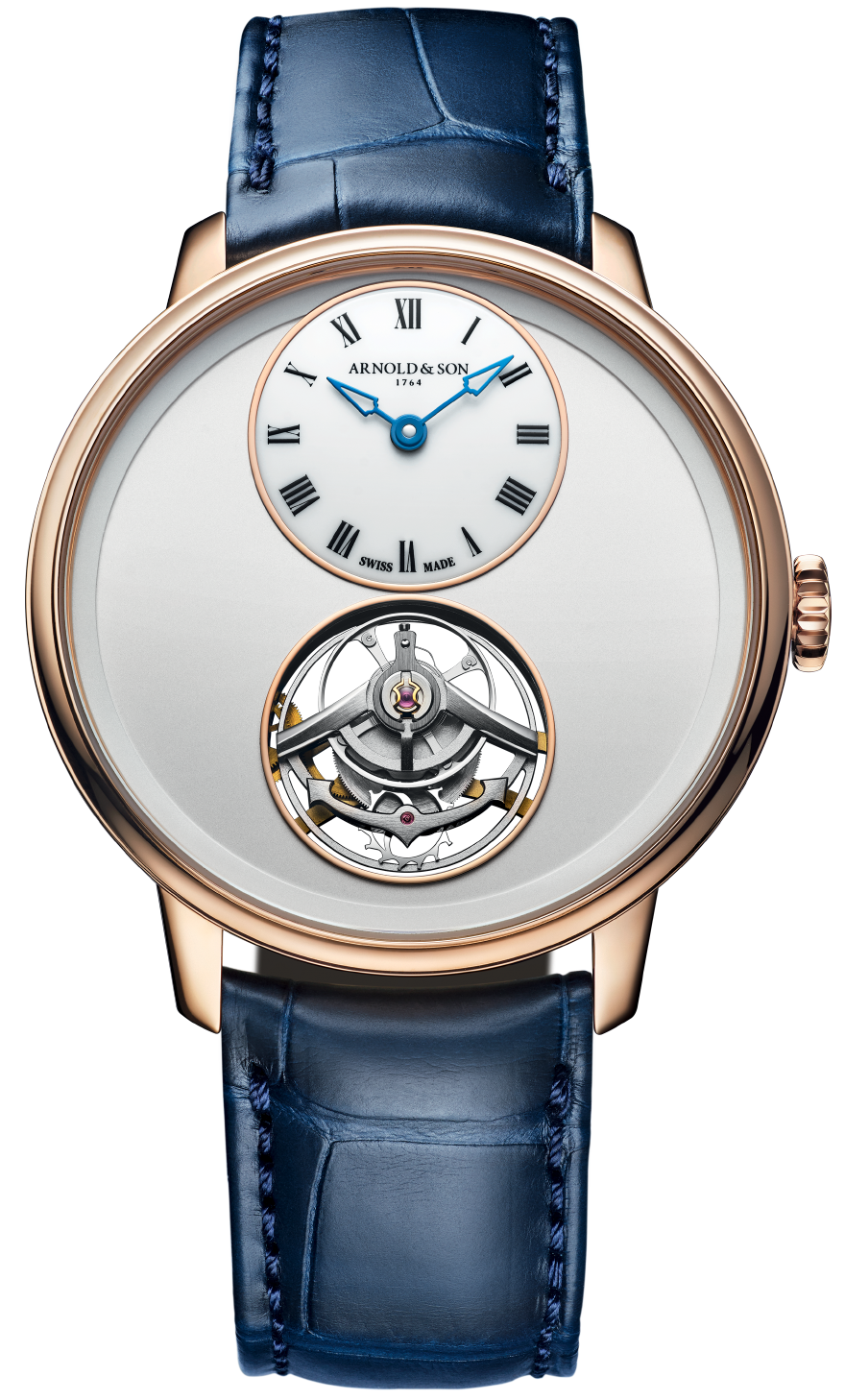 Arnold & Son Watch Ultrathin Tourbillon Gold Silver Opaline Limited Edition