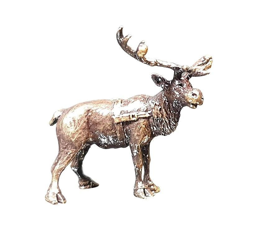 Art In Bronze Reindeer Figurine