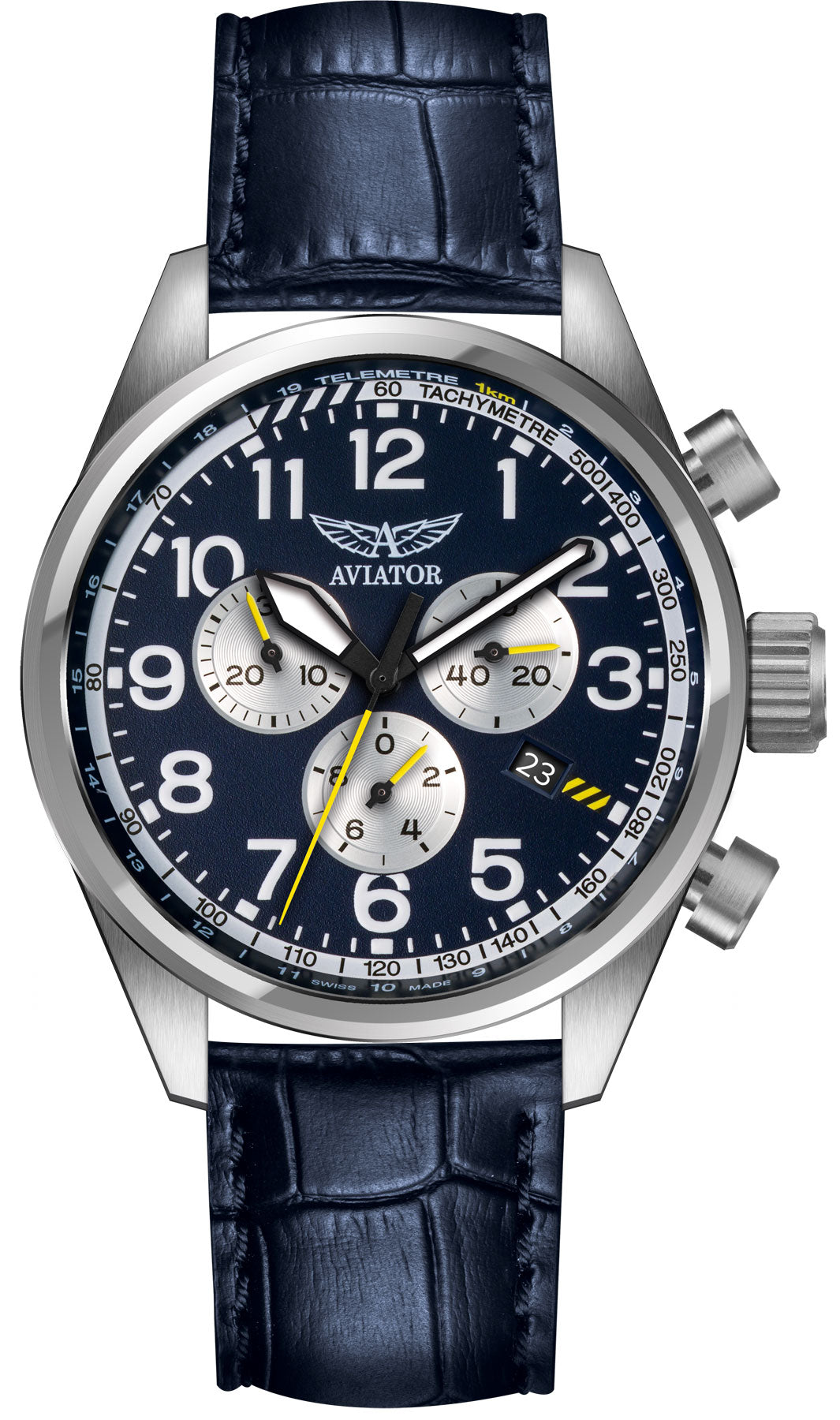 Aviator Watch Airacobra Chrono Mens - Blue