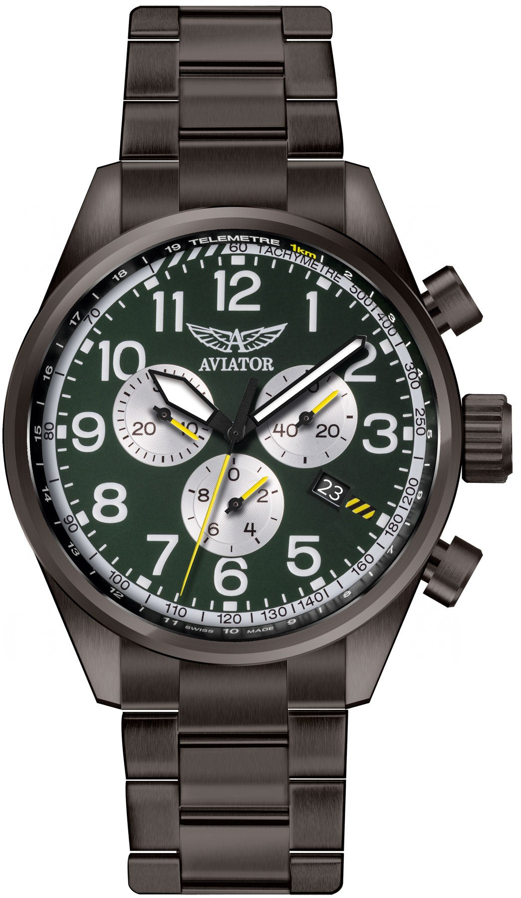 Aviator Watch Airacobra Chrono Mens - Green