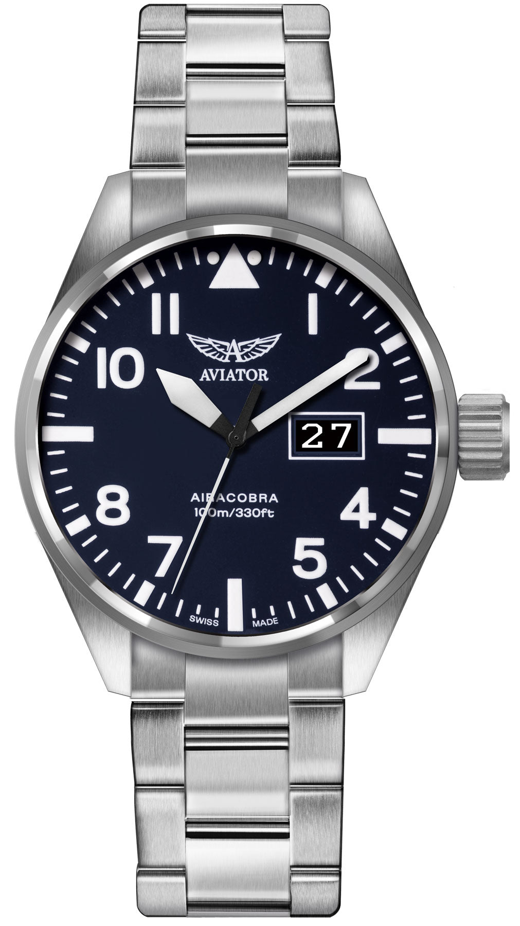 Aviator Watch Airacobra Mens - Blue