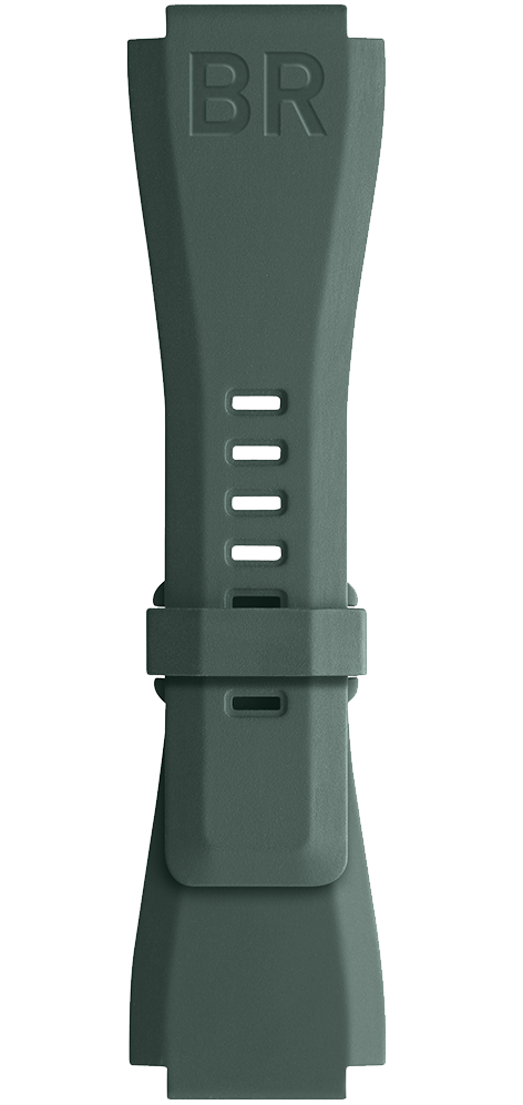 Bell & Ross Strap BR01/BR03 Rubber Khaki Small - Khaki