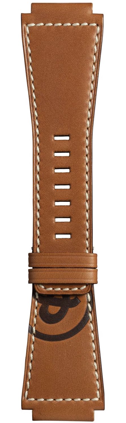 Bell & Ross Strap BR01/BR03 Calfskin Golden Heritage Calfskin XL - Silver