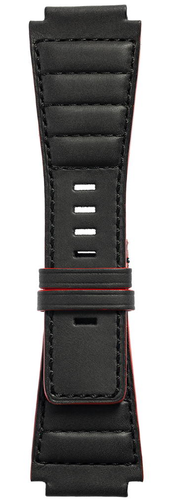 Bell & Ross Strap BR 01/03 BR-X1 Quilted Calfskin Black Medium - Black