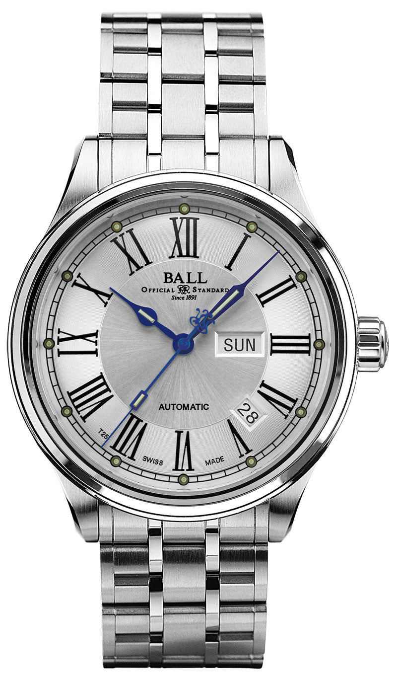 Ball Watch Company Trainmaster Roman - White