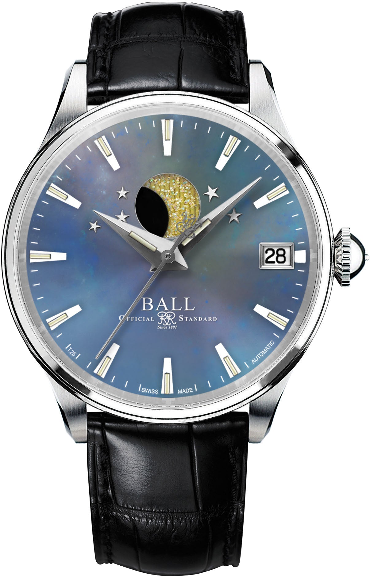 Ball Watch Company Trainmaster Moon Phase Ladies - Blue