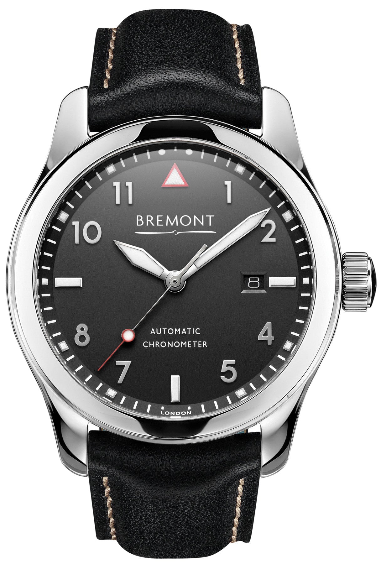 Bremont Watch Solo Polished Black - Black