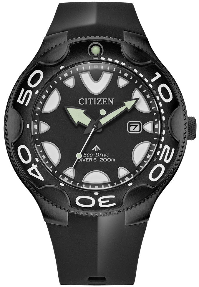 Citizen Watch Promaster Dive Eco Drive Watch & Torch Set - Black