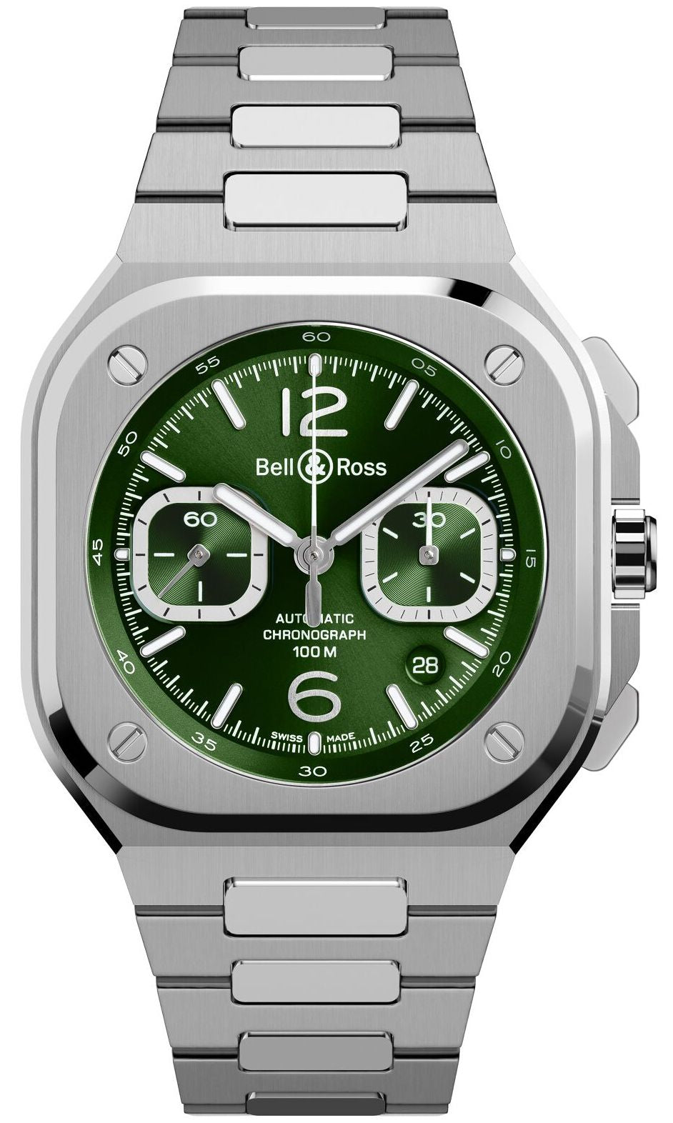 Bell & Ross Watch BR 05 Chrono Green Bracelet