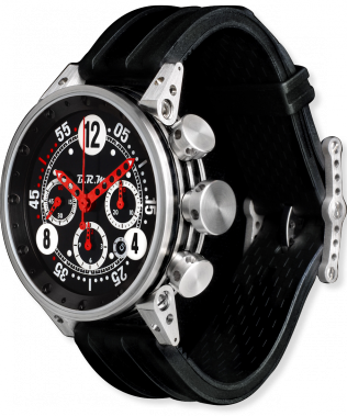 B.R.M. Watch V12-44 Red Hands - Black