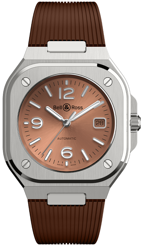 Bell & Ross Watch BR 05 Auto Copper Brown Rubber