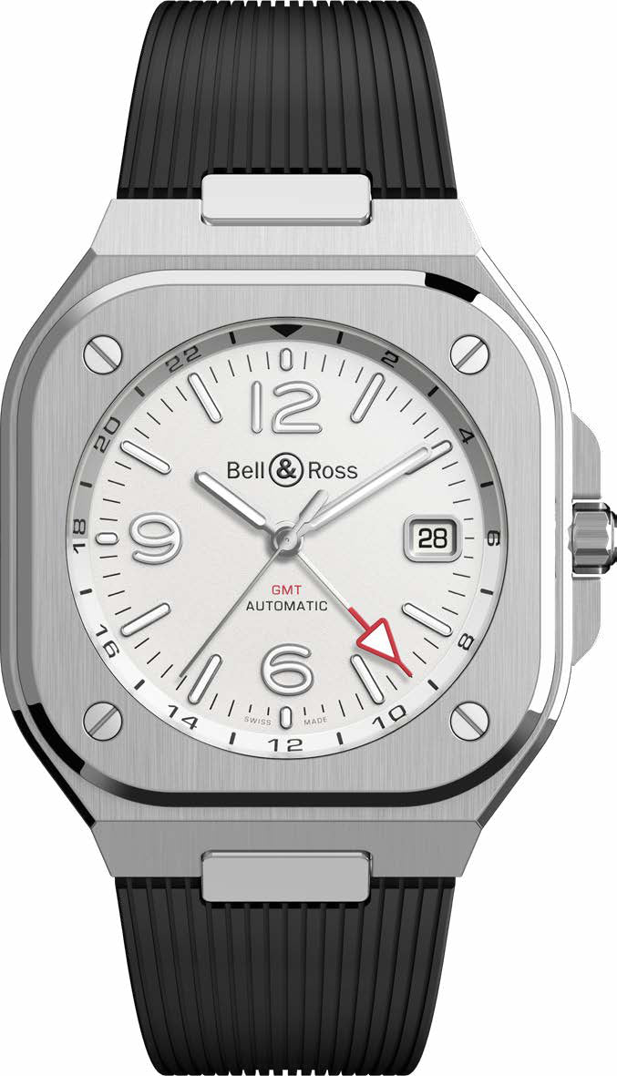 Bell & Ross Watch BR 05 GMT White Rubber