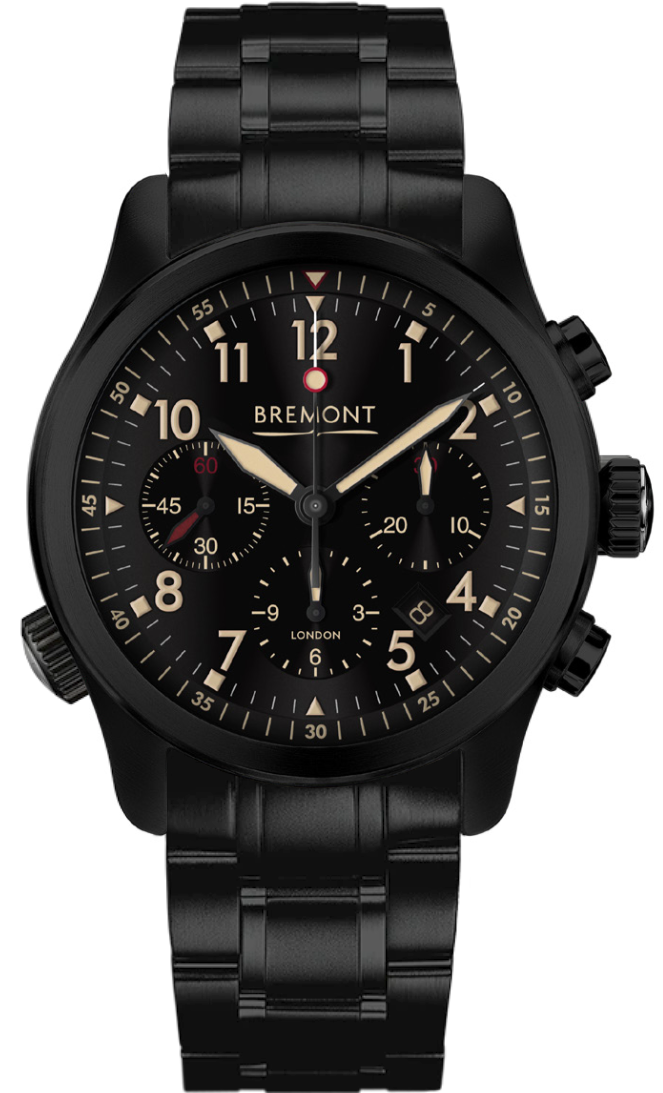 Bremont Watch ALT1-P2 JET Bracelet - Black