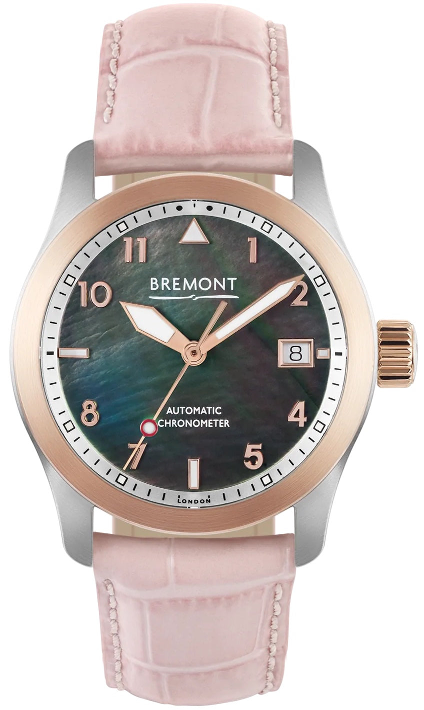 Bremont Watch Maya Pink Strap - Black