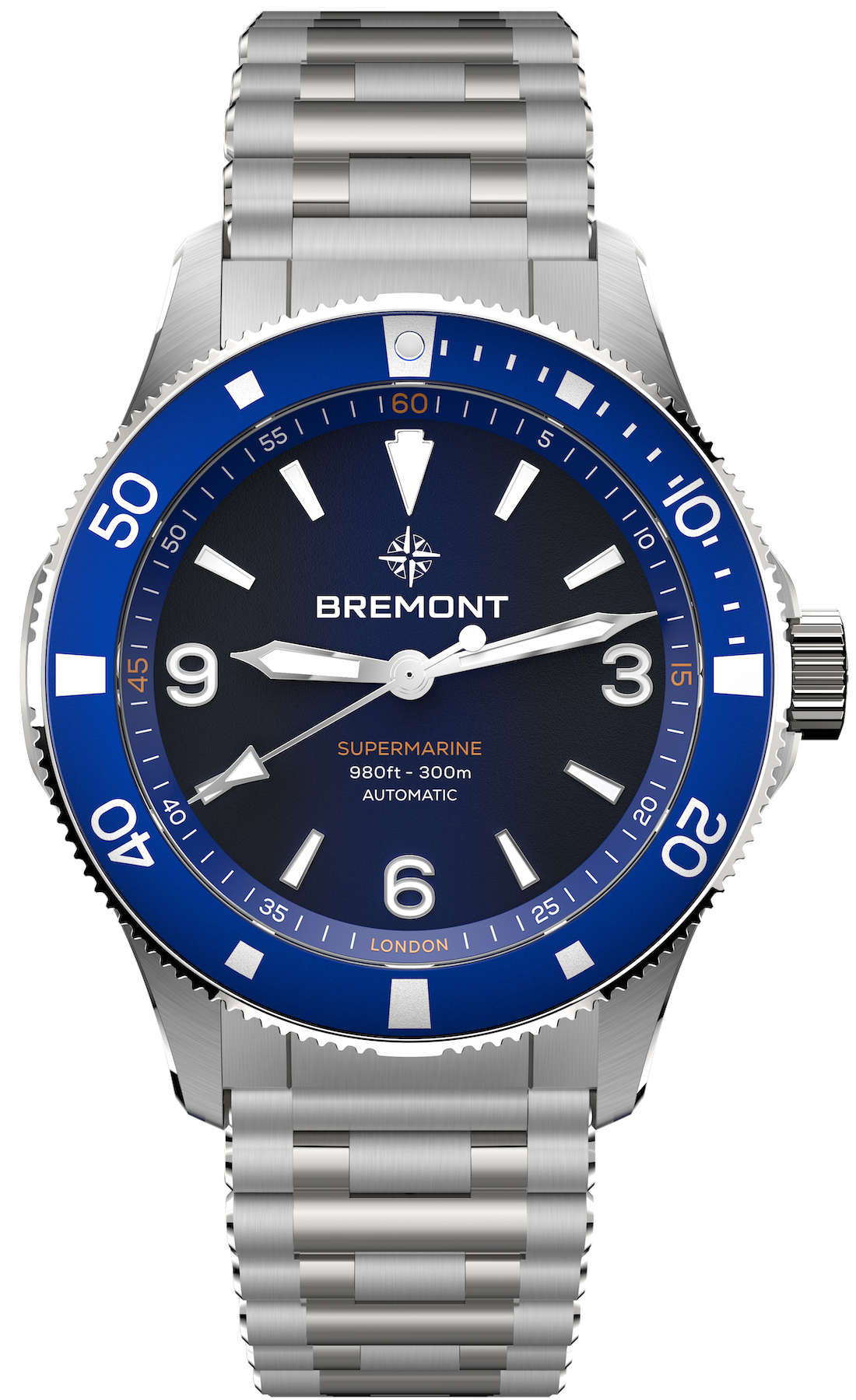 Bremont Watch Supermarine 300M Blue Bracelet