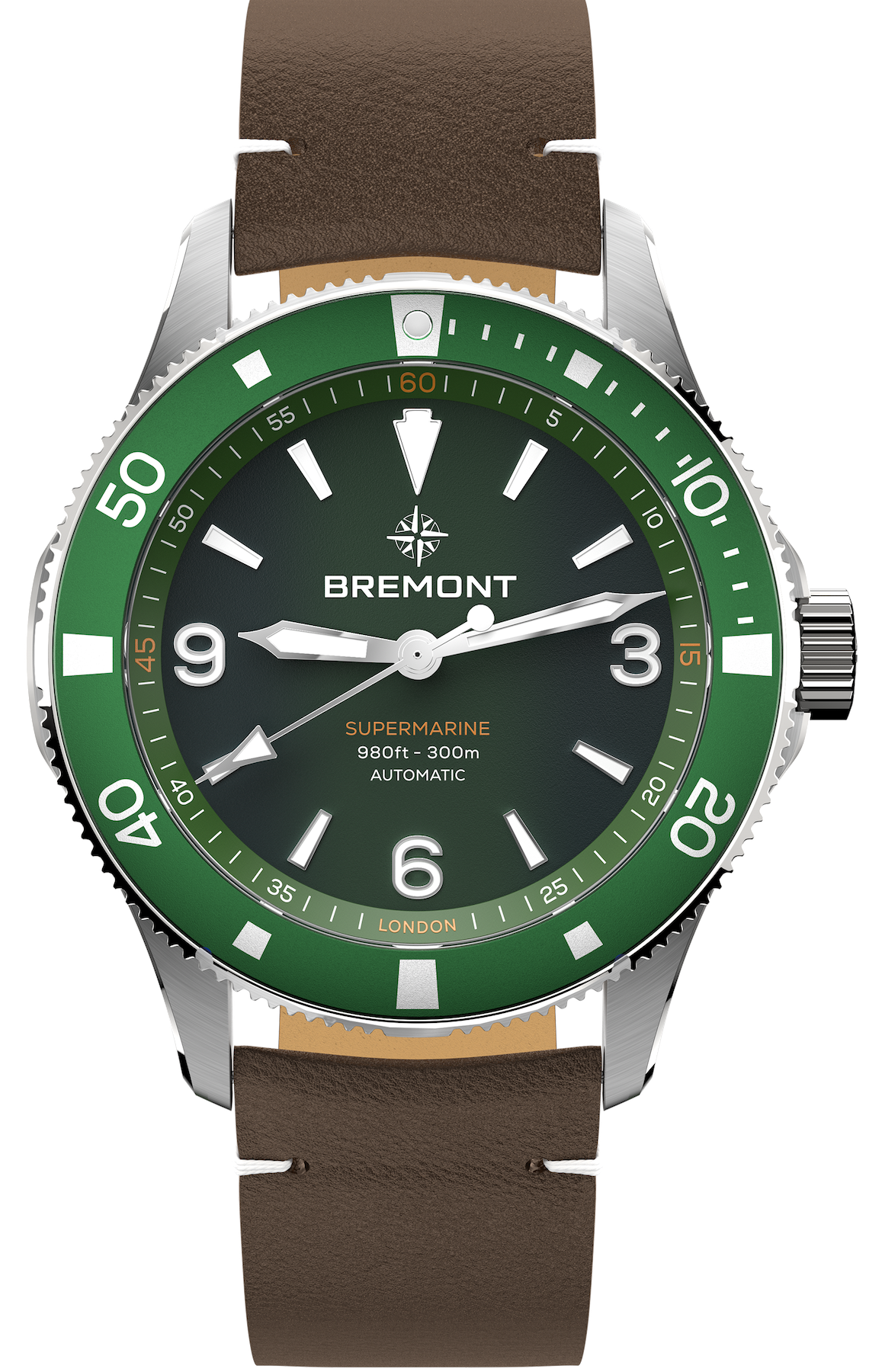 Bremont Watch Supermarine 300M Green Leather