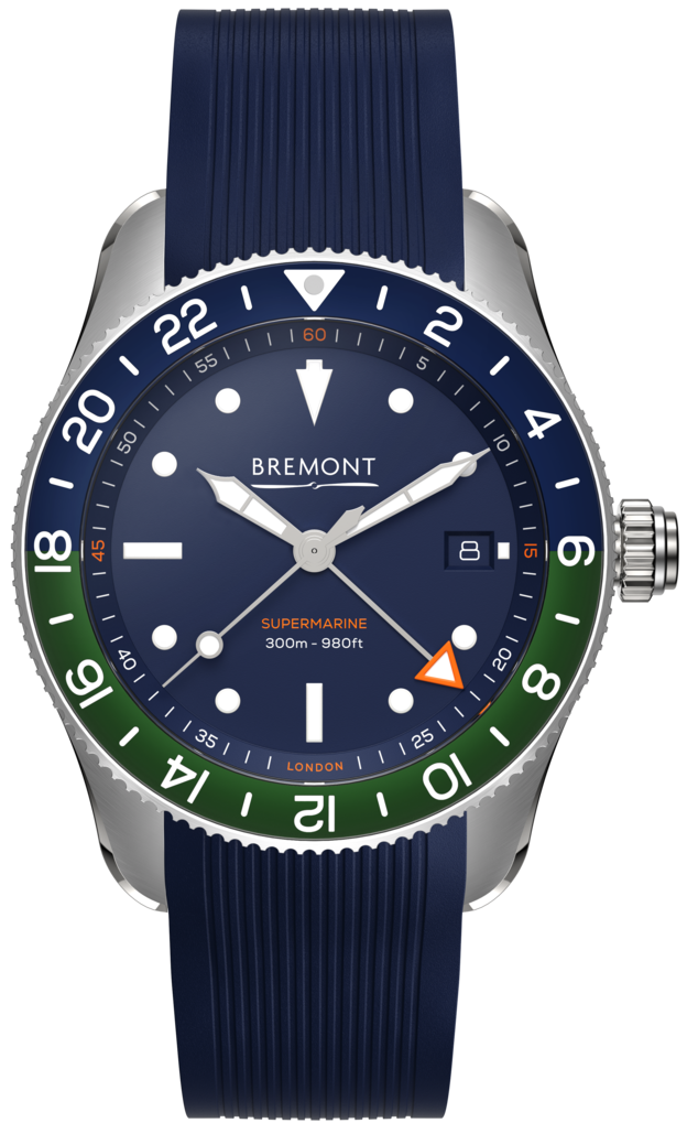 Bremont Watch Supermarine S302 GMT Blue Rubber