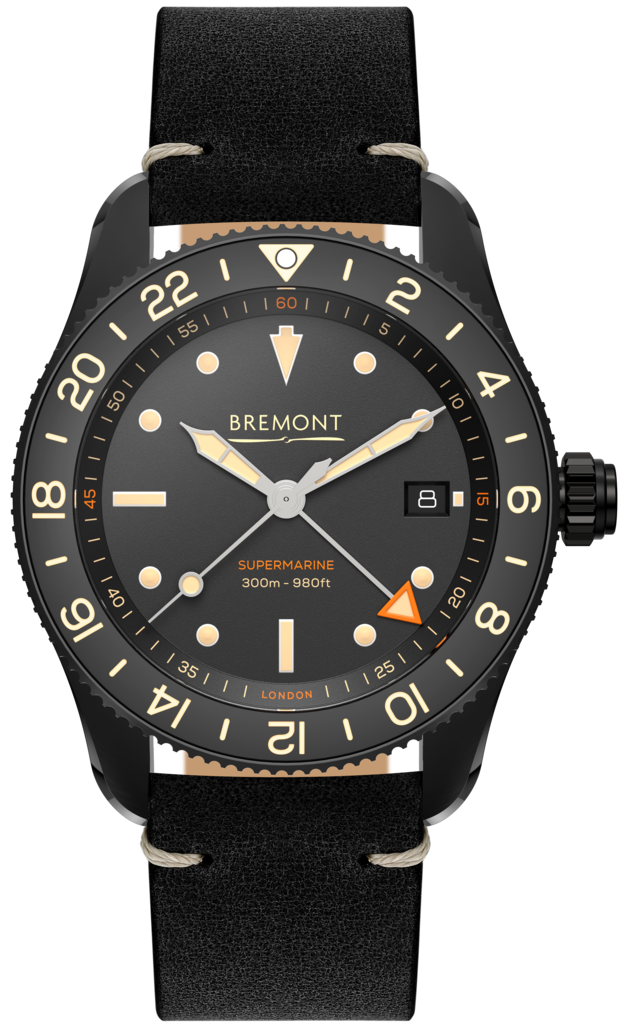 Bremont Watch Supermarine S302 Jet GMT Leather