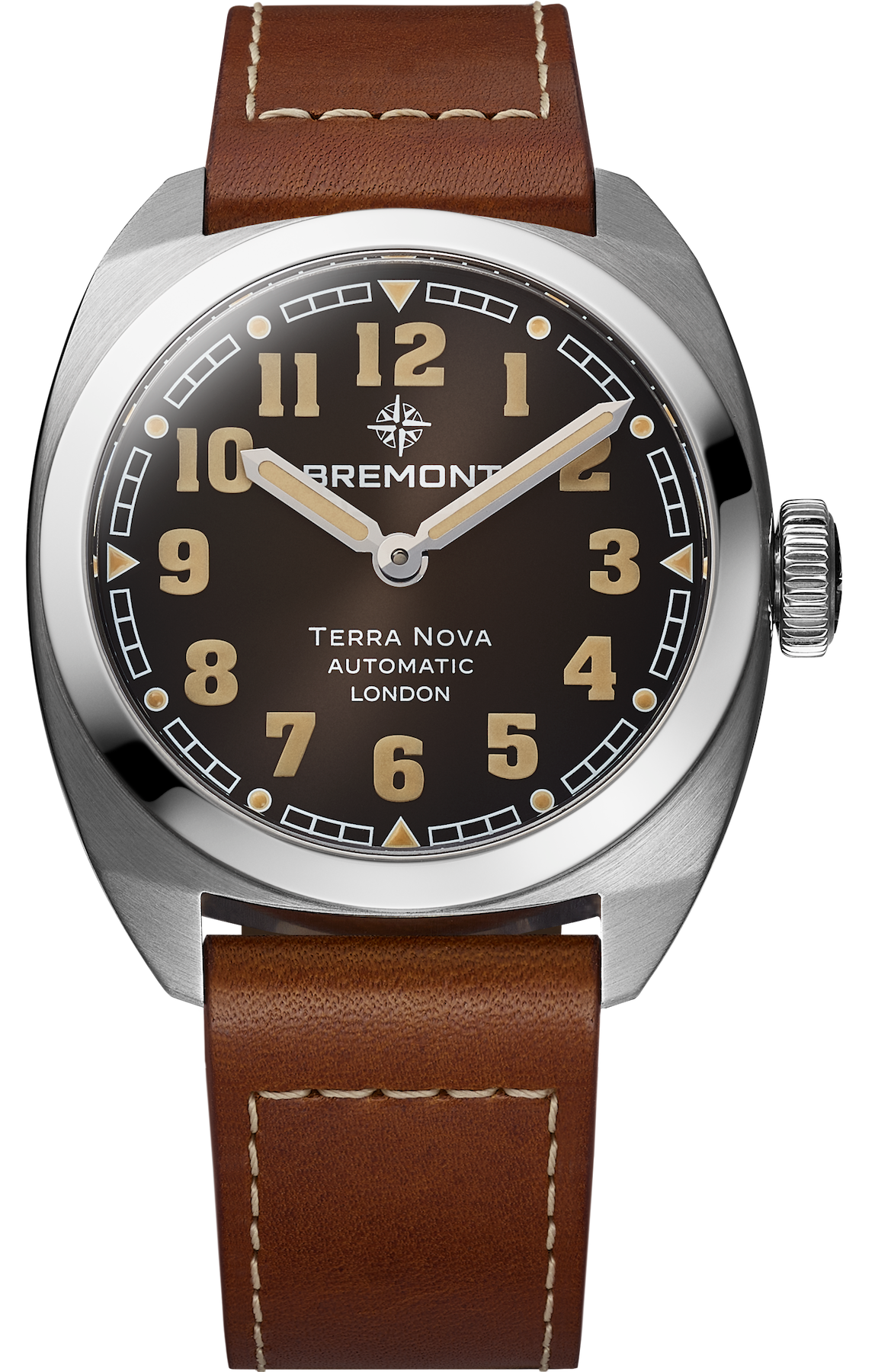 Bremont Watch Terra Nova 38 Black Leather