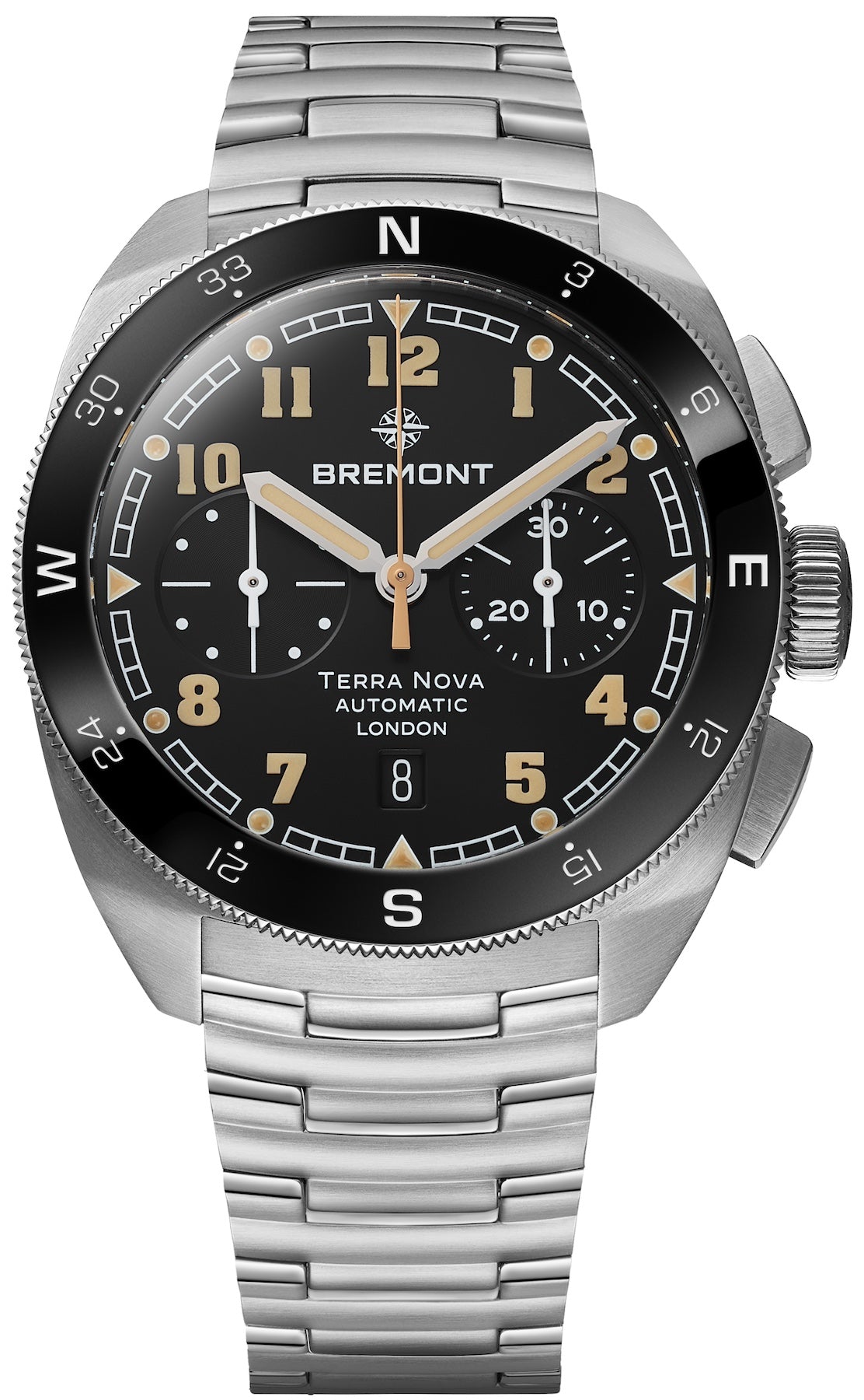 Bremont Watch Terra Nova 42.5 Steel Chronograph Bracelet