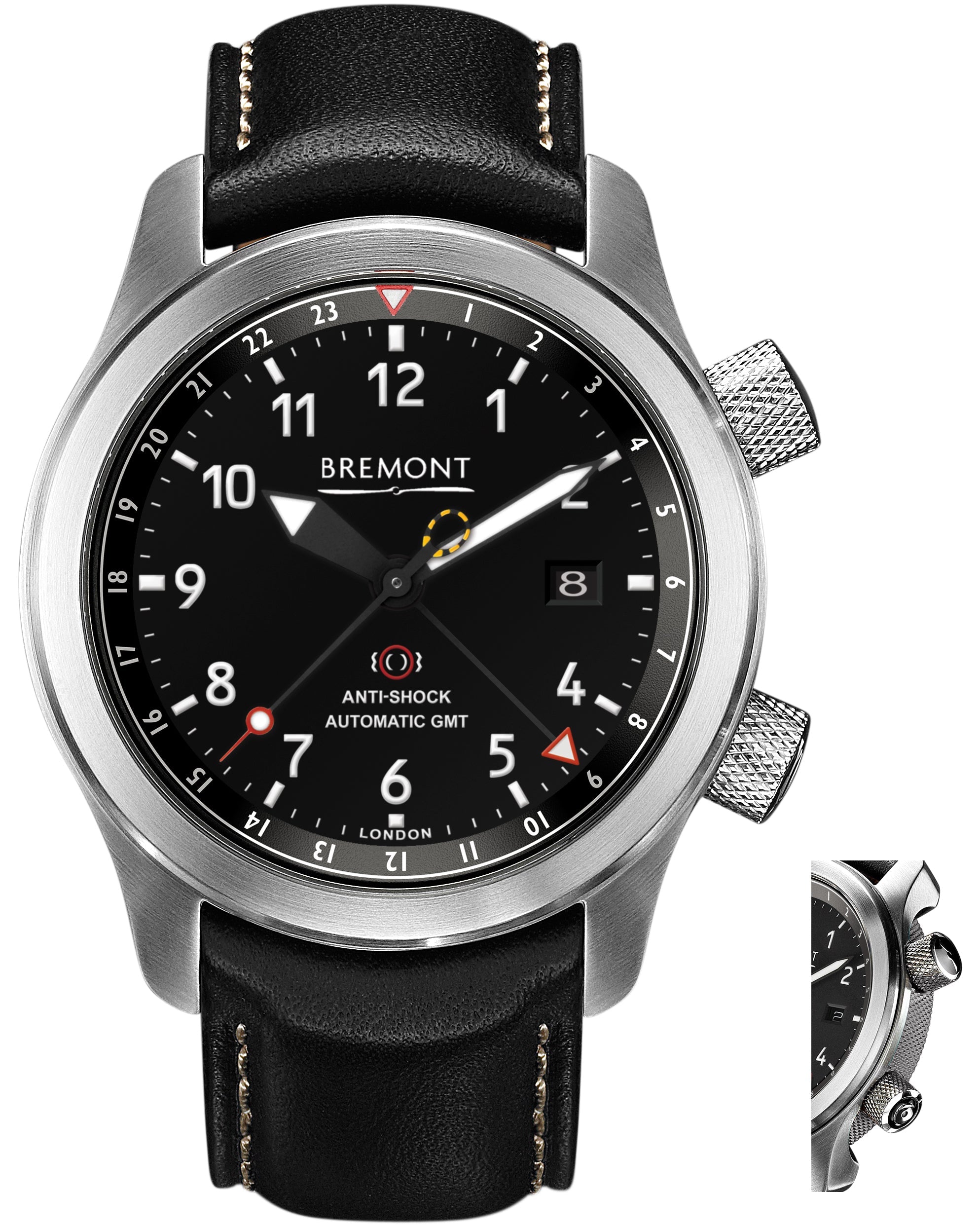 Bremont Watch Martin Baker MBIII GMT Anthracite - Black