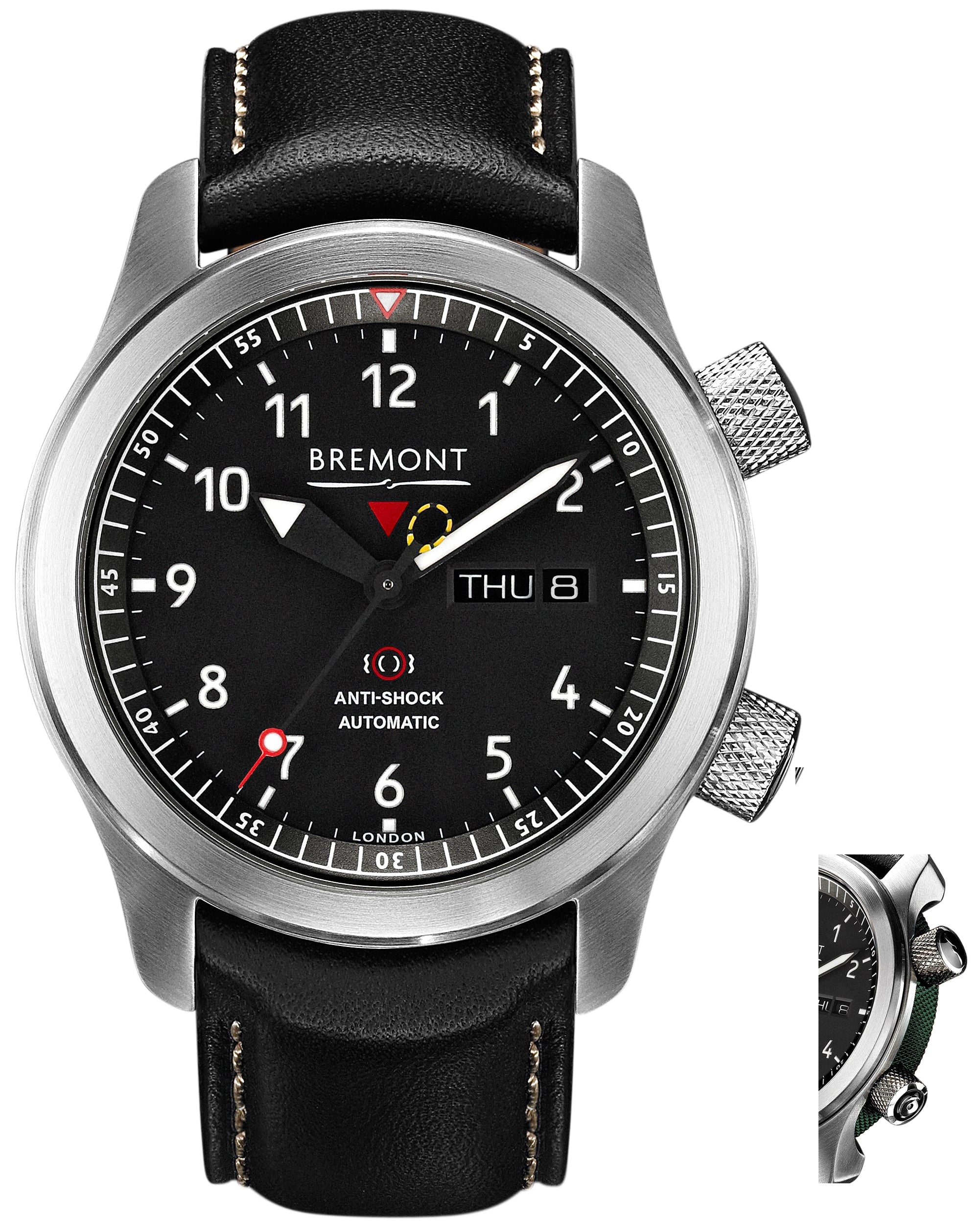 Bremont Watch Martin Baker MBII Black Green - Black