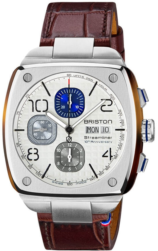 Briston Watch Streamliner Urban 10th Anniversary White Limited Edition