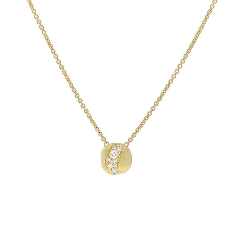 Marco Bicego Africa 18ct Yellow Gold 0.22ct Diamond Necklace - Option1 ...