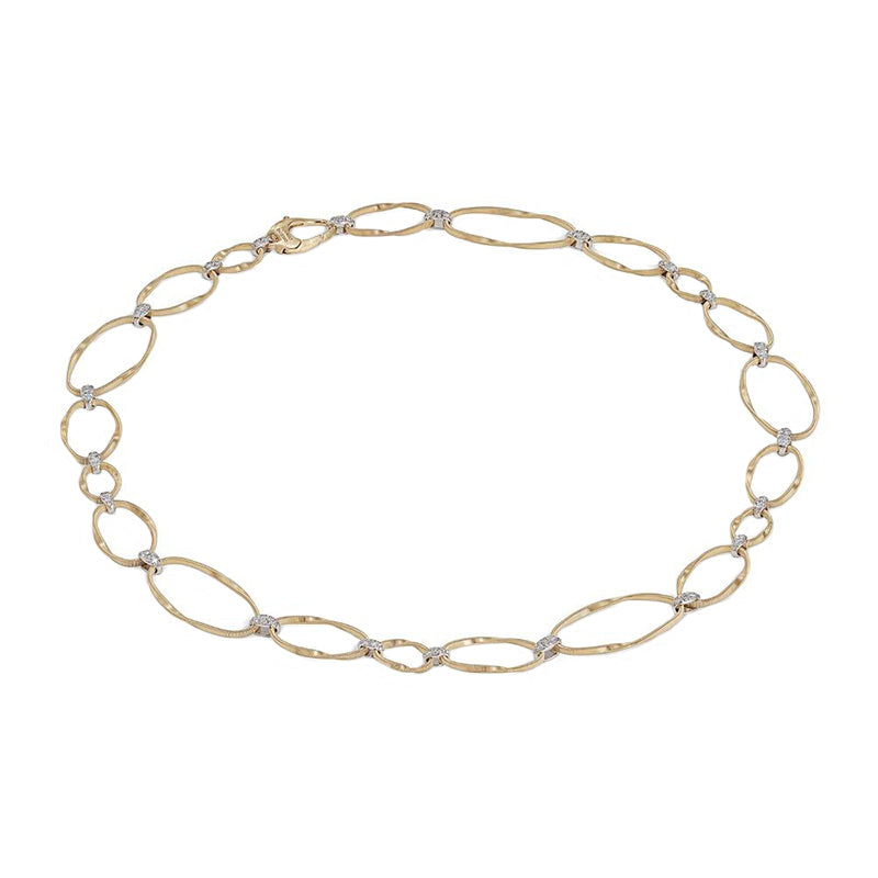 Marco Bicego Marrakech Onde 18ct Yellow Gold Diamond Necklace