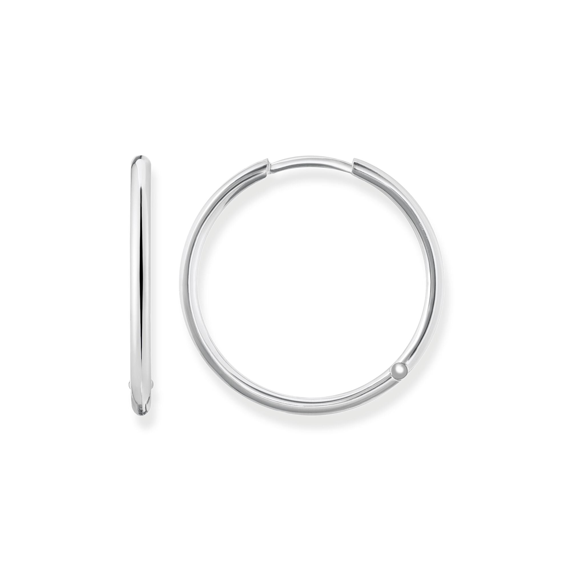 Thomas Sabo Glam And Soul Sterling Silver Large Hoop Earrings