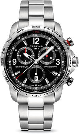 Certina Watch DS Podium Big Size Chrono 1/100 Sec Quartz