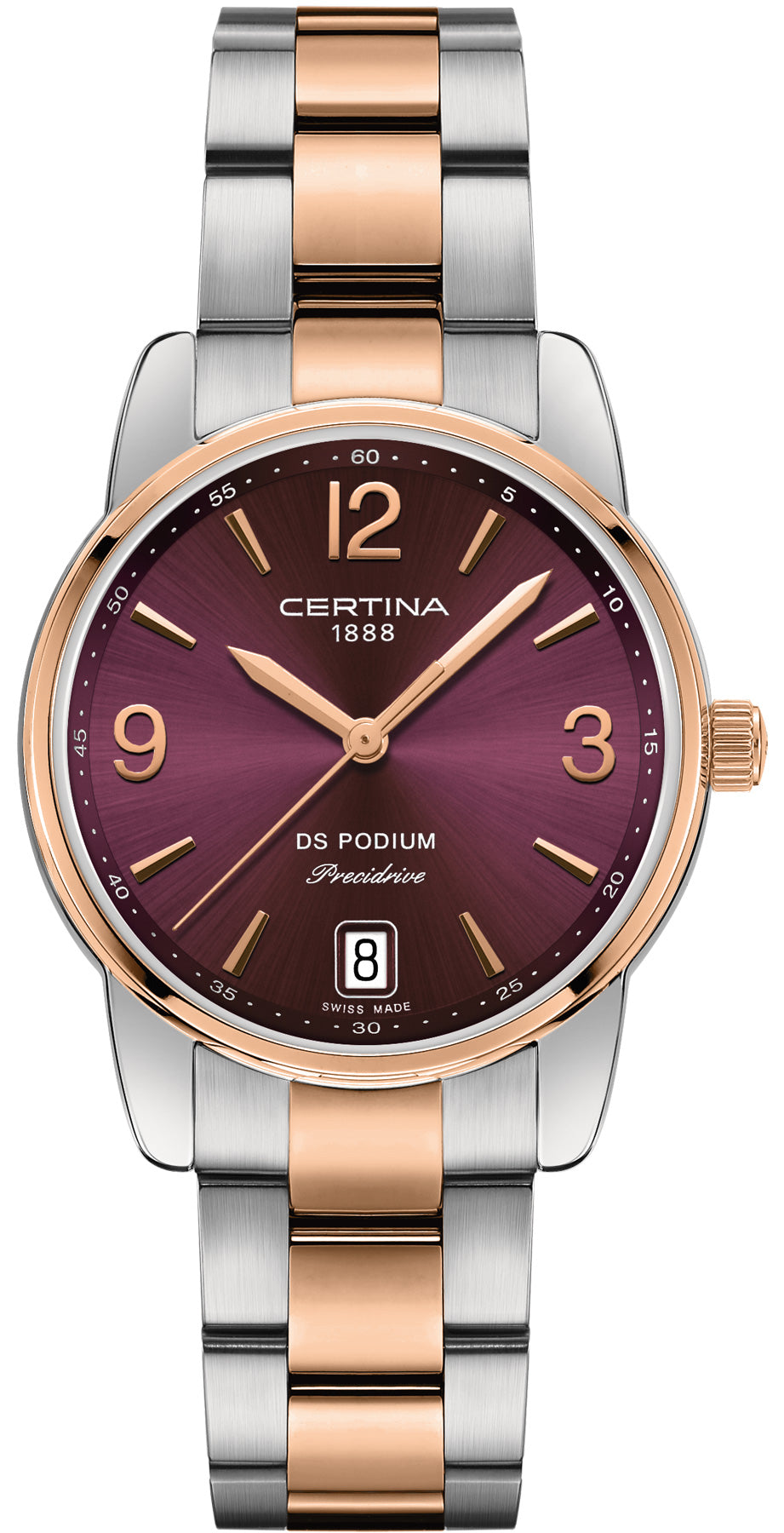 Certina Watch DS Podium Lady - Burgundy